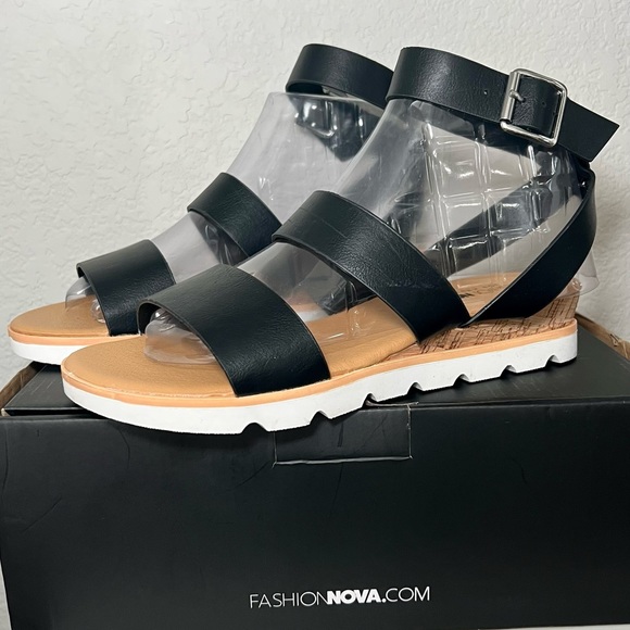 SOLD Better Recognize Strappy Sandals - Black - Picture 6 of 7